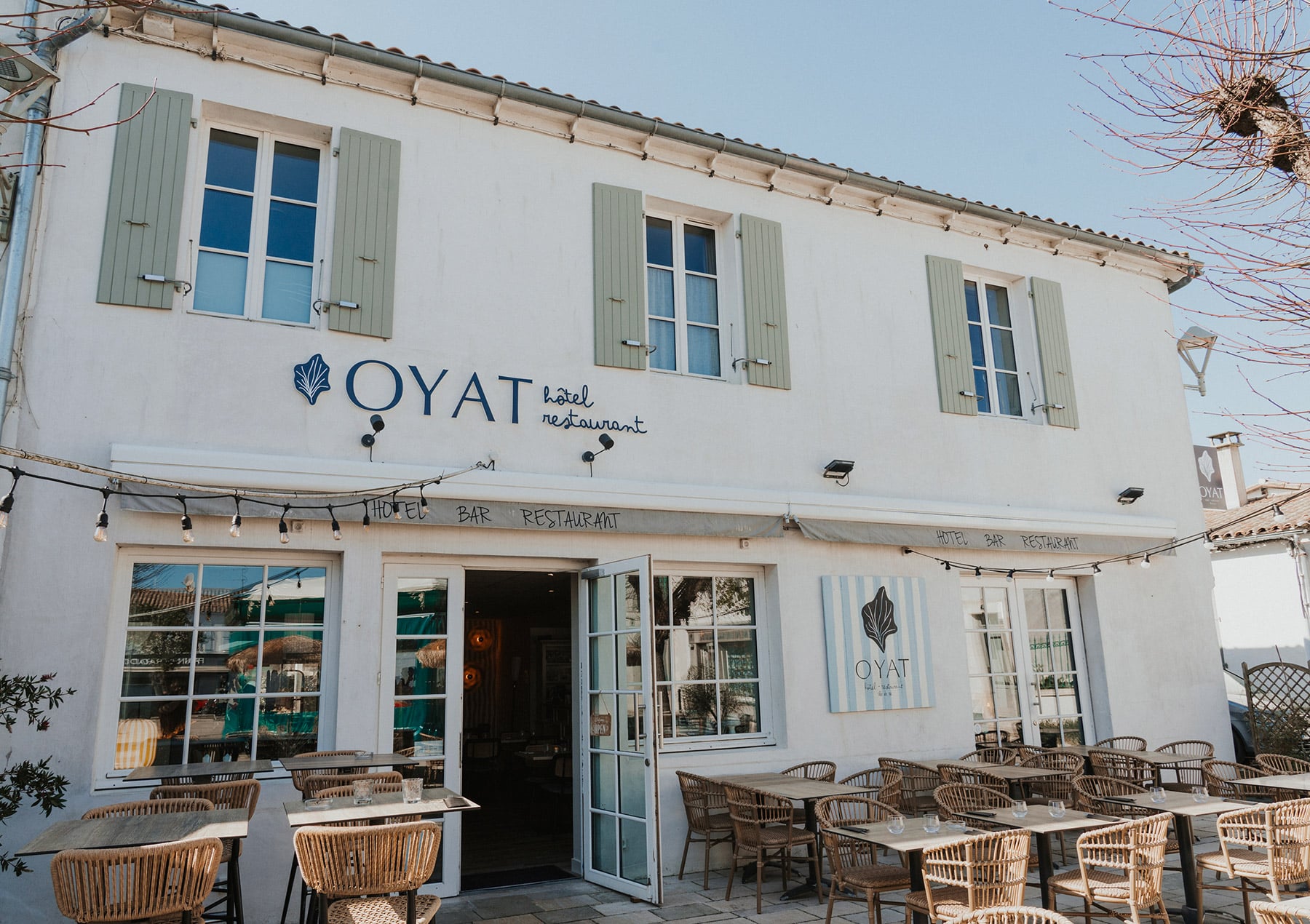 devanture-oyat Hôtel et restaurant - Oyat - Ile de Ré